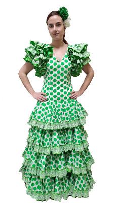 Vestido sevillana verde