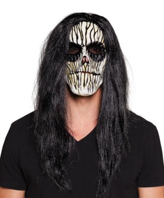 Máscara esqueleto con pelo