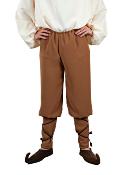 pantalones medievales marrón claro