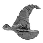 Sombrero bruja terciopelo gris