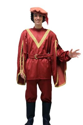 Paje blanco o rubio granate piquitos