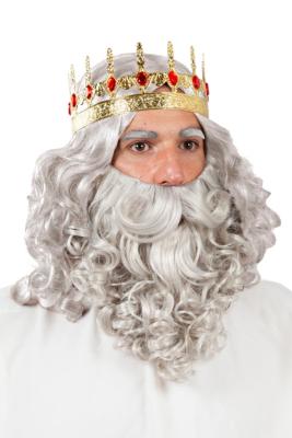 Peluca y barba Rey gamma alta