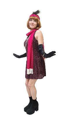 Vestido charlestón morado