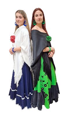 Faldas sevillanas lisas