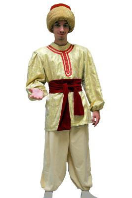 Paje negro estampado dorado