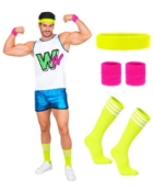 Disfraz Estrella del aerobic años 80