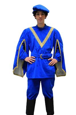 Paje blanco o rubio azul eléctrico