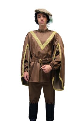 Paje blanco o rubio marrón piquitos