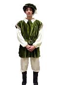Paje blanco o rubio verde con camisa