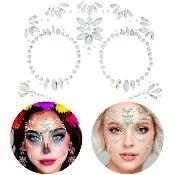 Gemas cara día de los muertos diamante