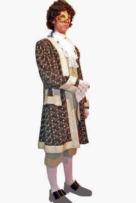 Época levita verde estampado