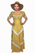 Vestido 1900 campesina amarillo