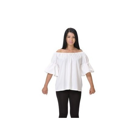 camisa tabernera manga corta