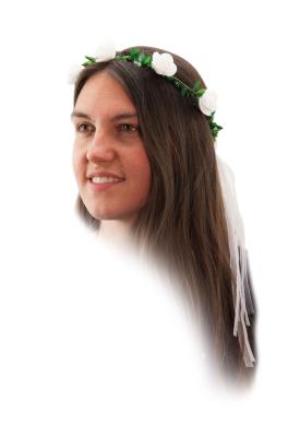 Tiara flores medieval