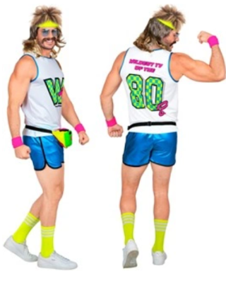 Disfraz Estrella del aerobic años 80