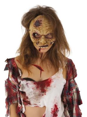Media máscara látex de zombie