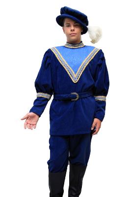 Paje blanco o rubio azul marino