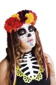 Diadema Katrina flores y cintas colores