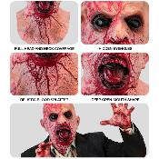 Máscara zombie cabeza entera y cuello