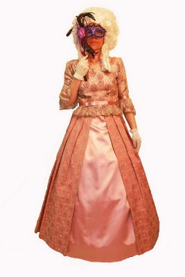 Época rococó salmón-blonda