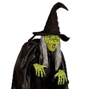 Máscara de bruja sin barbilla