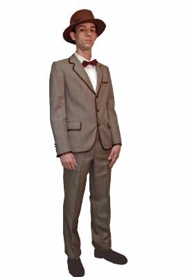 Traje marrón 1900