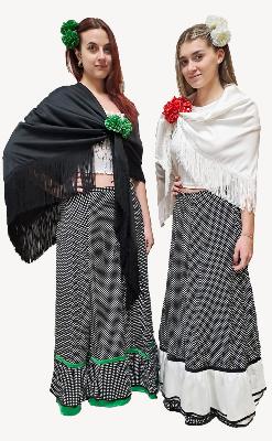 Faldas sevillanas topos