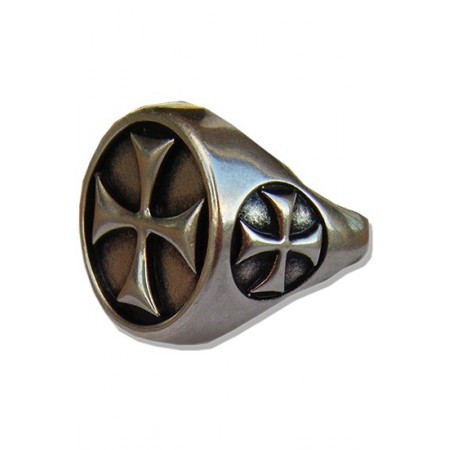 Anillo cruz templaria