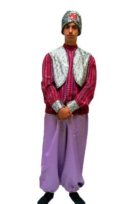 Paje negro color lila